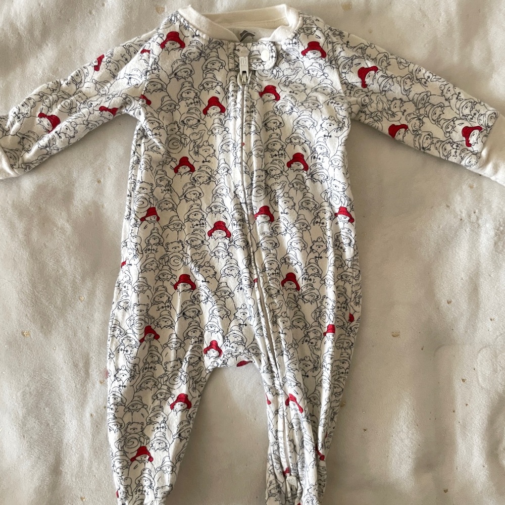 GAP Red and White Footies One Piece